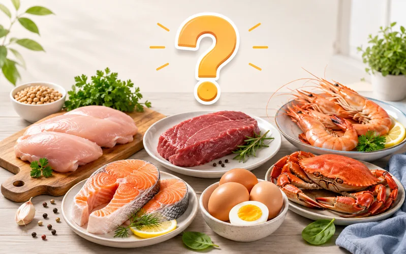 Người không dị ứng hoặc không có chống chỉ định riêng thường không cần loại bỏ máy móc thịt, cá, trứng và hải sản.