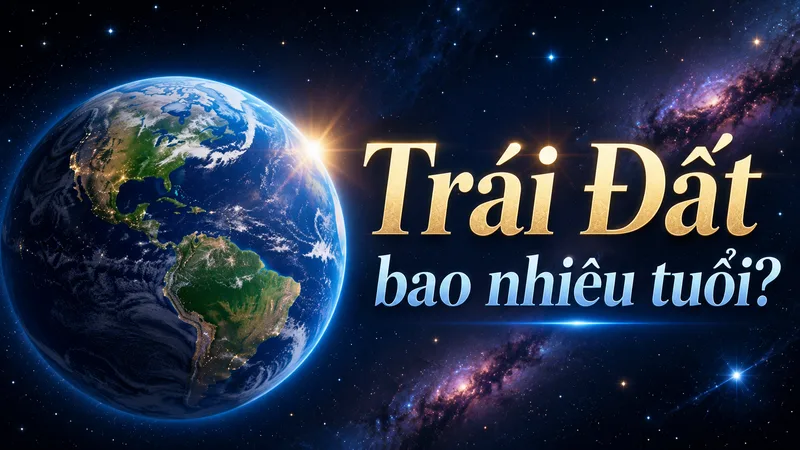 Trái Đất có tuổi ước tính khoảng 4,54 tỷ năm, được xác định từ nhiều bằng chứng địa chất và thiên văn độc lập.