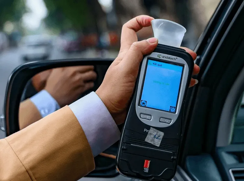 Bảng tóm tắt các mức phạt nồng độ cồn đối với người điều khiển xe máy.